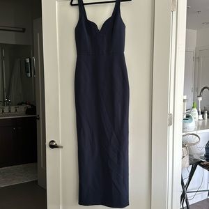 Navy BCBG gown
